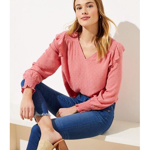 Áo Loft Bèo Vai Hồng - LILAC