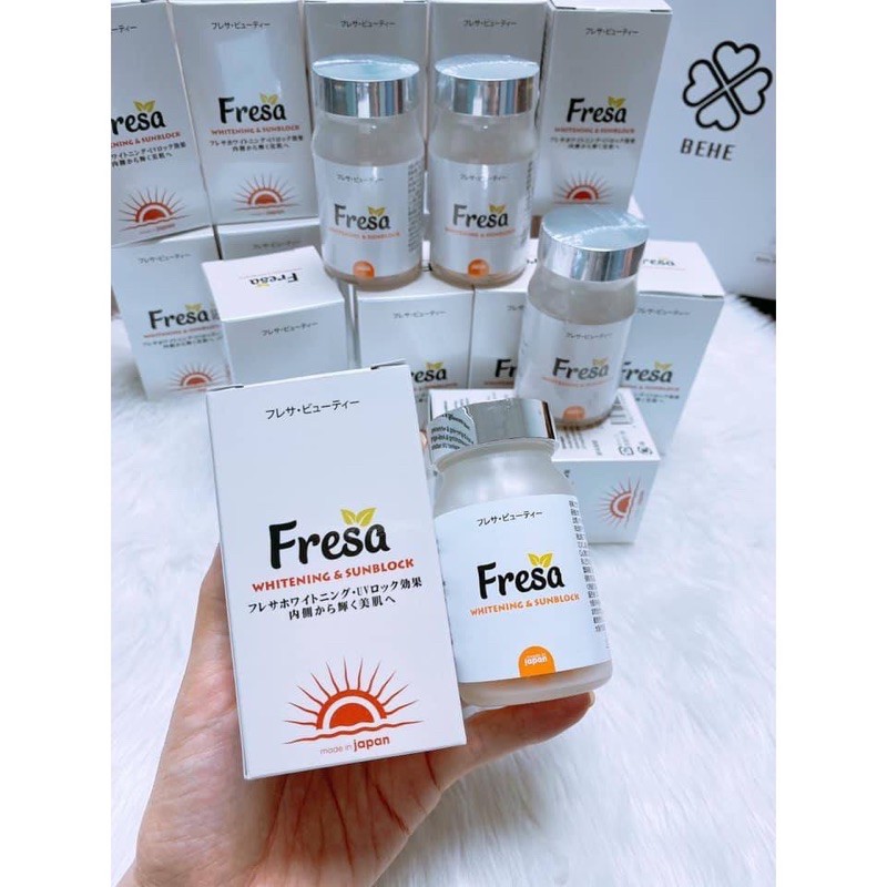 [ MẪU MỚI 2020] FRESA - Viên Uống Trắng Da và Chống Nắng Nội Sinh