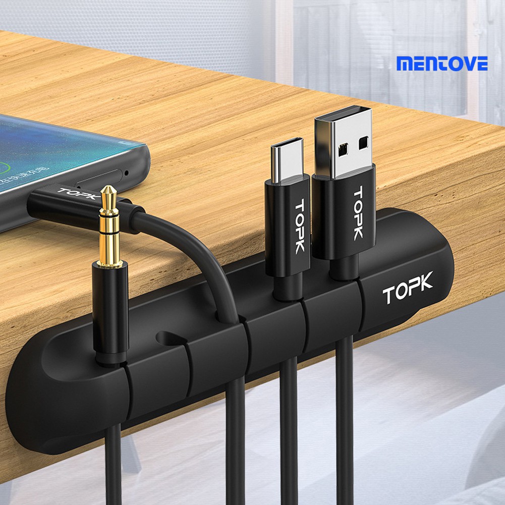 Phụ Kiện Giữ Dây Cáp Gọn Gàng Tiện Lợi Bằng Silicon