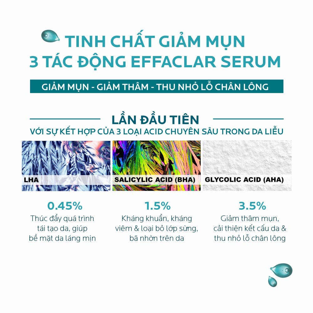 [TEM CTY] La Roche Posay Effaclar Ultra Concentrated Serum 30mL - Dưỡng Chất Giảm Mụn, Thâm Sau Mụn Và Lỗ Chân Lông To