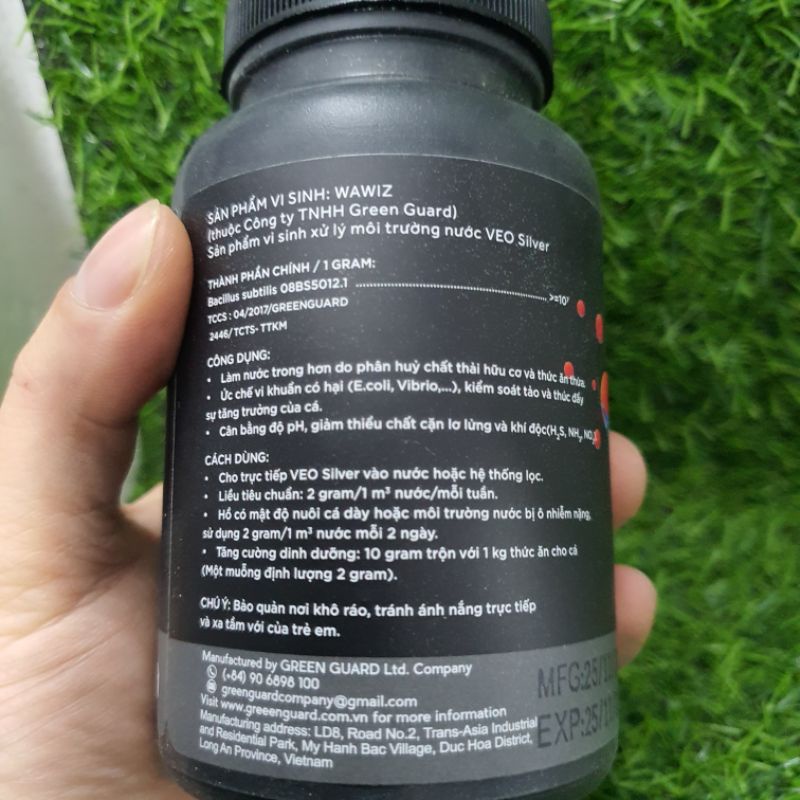 Vi sinh Veo Sliver 150G chuyên cho bể cá cảnh đặc biệt là hồ koi