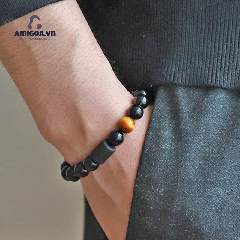 Vòng Tay Chuỗi Hạt Đá Zodiac Thời Trang Cho Cặp Đôi