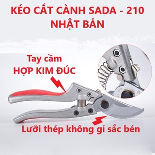 Kéo cắt cành cây sada 210mm nhật bản - kéo cắt cành sắc vĩnh viễn nhật sada-210