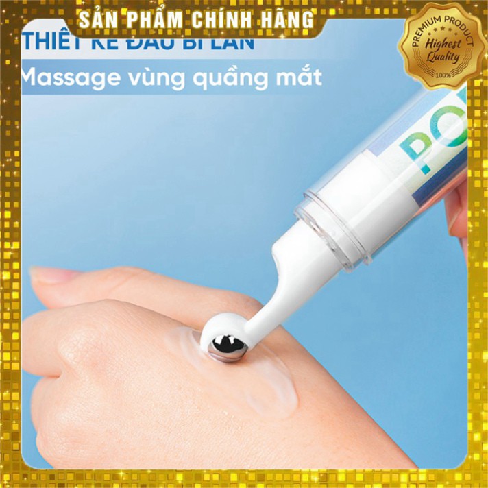 Kem dưỡng mắt dạng lăn có đầu massage POP - Dưỡng da mắt, hạn chế quầng thâm, đầu massage giúp tuần hoàn máu quanh mắt