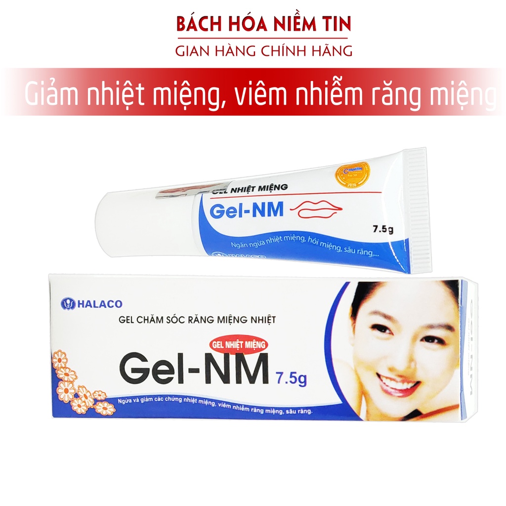 Gel giảm nhiệt miệng. gel bôi nhiệt miệng Tuýp 7.5g dùng nhiều lần - làm thơm miệng, sạch khuẩn, ngừa sâu răng