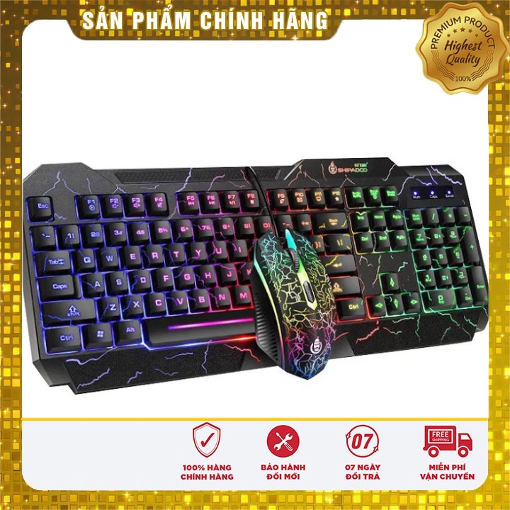 Bộ Bàn Phím Chuột D950-D620 SHIPADOO (Xả Kho) Bàn phím chuột chơi game cổng USB  siêu nhạy Tặng kèm bàn di Razer.BPCS2