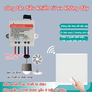 Công tắc từ xa Điều khiển từ xa không dây thông minh Bảng điều khiển từ xa bằng bóng đèn LED