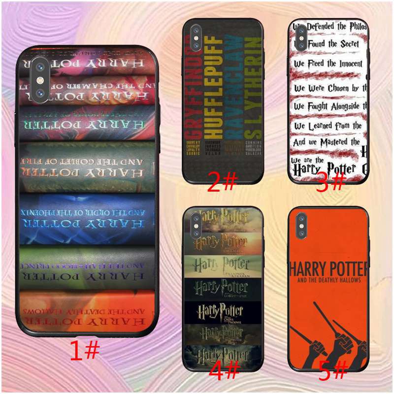 Ốp Lưng Mềm In Hình Chủ Đề Harry Potter 7 Quyển Sách Cho Iphone 5 6 6s 7 8 Plus Xs Max Xr