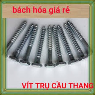 10 con vít lắp trụ cầu thang, lan can kính