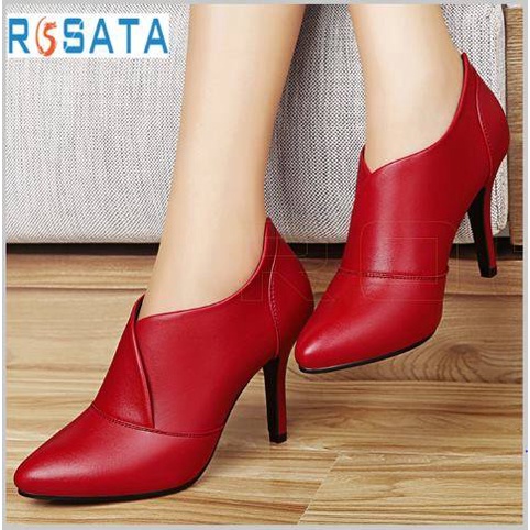 Giày bốt cổ ngắn - gót nhọn cao 7cm