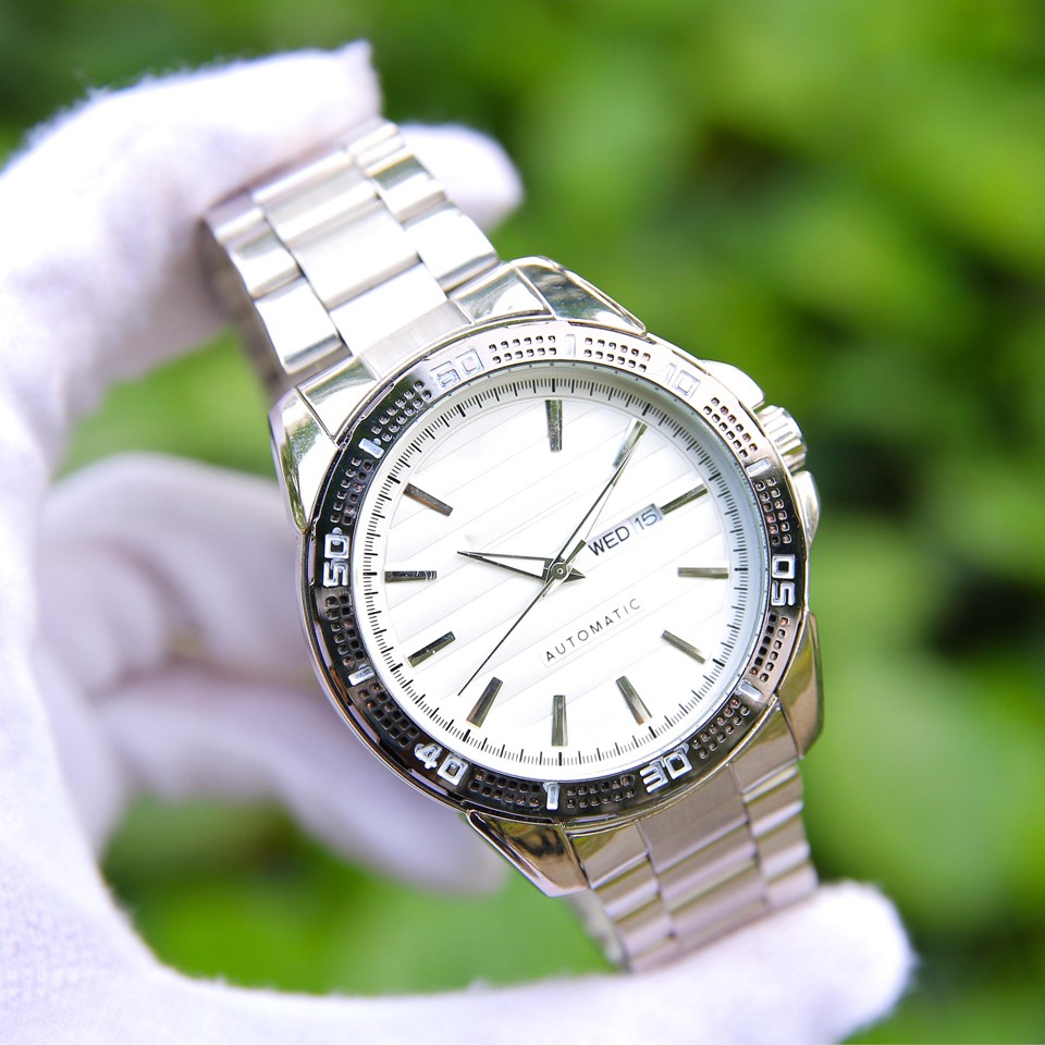 Đồng hồ nam dây thép VE003048 phong cách Ý mặt kính chống xước cao cấp hiển thị 2 lịch ngày tháng thiết kế sang trọng | BigBuy360 - bigbuy360.vn