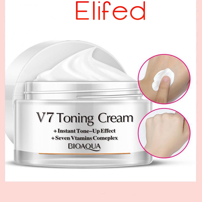 (Hàng Mới Về) Kem Nền Che Khuyết Điểm Dưỡng Ẩm Làm Sáng Tông Màu Da V7 Poquanya