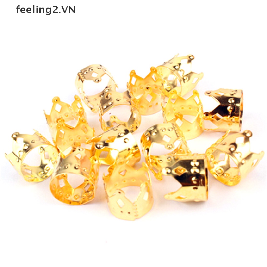 Bộ 20 Dây Bện Tóc Dreadlock / Bạc Có Thể Điều Chỉnh