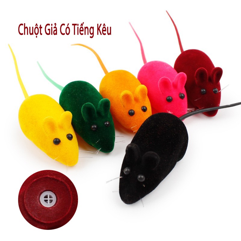 Chuột phát ra tiếng kêu - Đồ chơi cho chó mèo