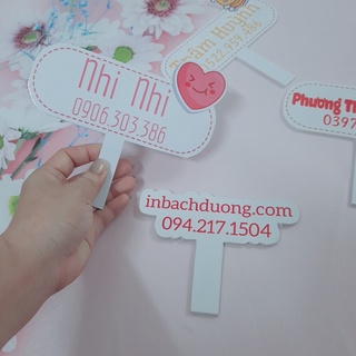 Hashtag mini cầm tay -  In Bạch Dương