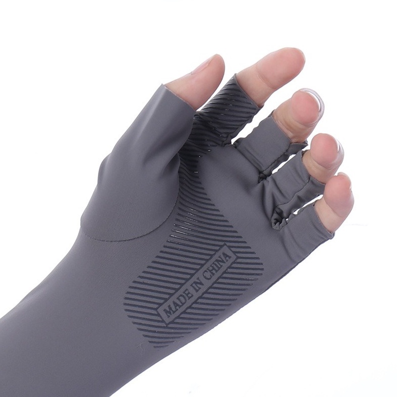 Găng tay xe máy, bao tay xe máy chống nắng Dài Sport xỏ hở ngón UNISEX chống tia UV mùa hè có vân chống trượt
