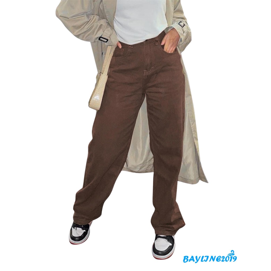 Quần jeans lưng cao cá tính dành cho nữ