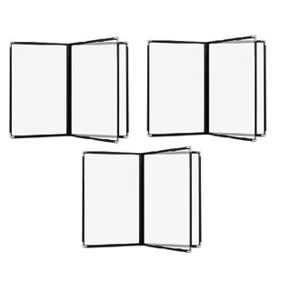 Bộ 3 bìa thực đơn 6 trang (3 tờ) A4