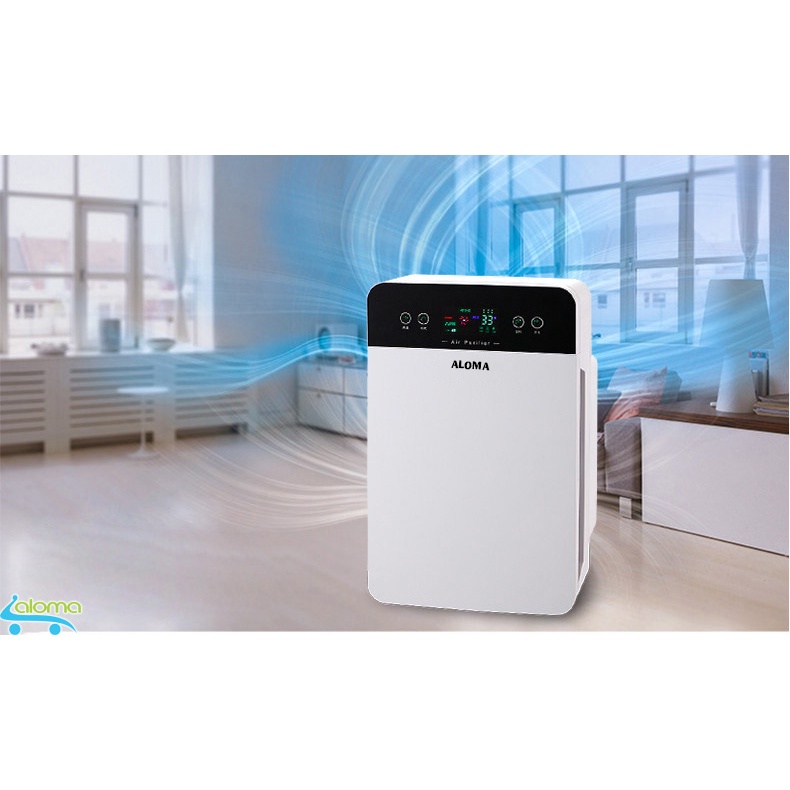 Máy lọc không khí siêu âm Aloma Air Purifier lọc bụi siêu vi Pm 2.5