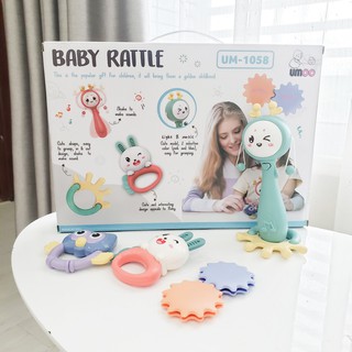 Bộ Đồ Chơi Xúc Xắc Gặm Nướu 8 Món UMOO 1051