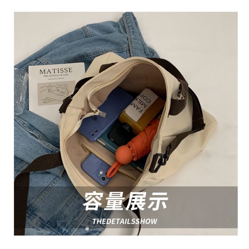 Túi Tote Vải Vintage Túi Xách Đeo Vai Đeo Chéo Đựng Laptop Đi Học Đi Làm