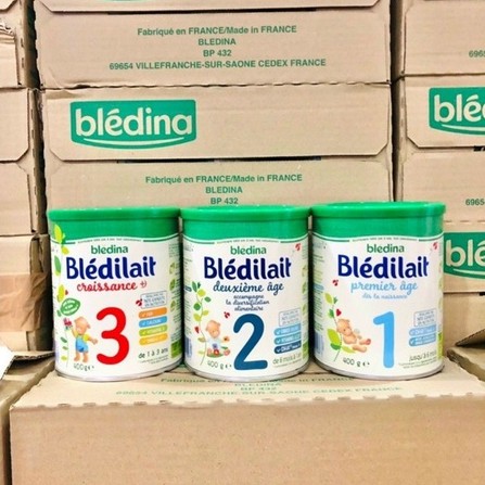 Sữa Bledina Pháp số 1, số 2, số 3 hộp 400g/900g