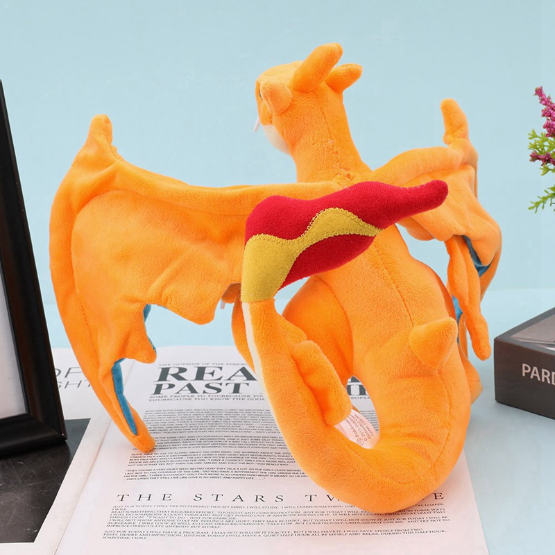 JS Ready Stock Pokémon Charizard Plush Doll XY Version Charizard 23cm Anime Doll