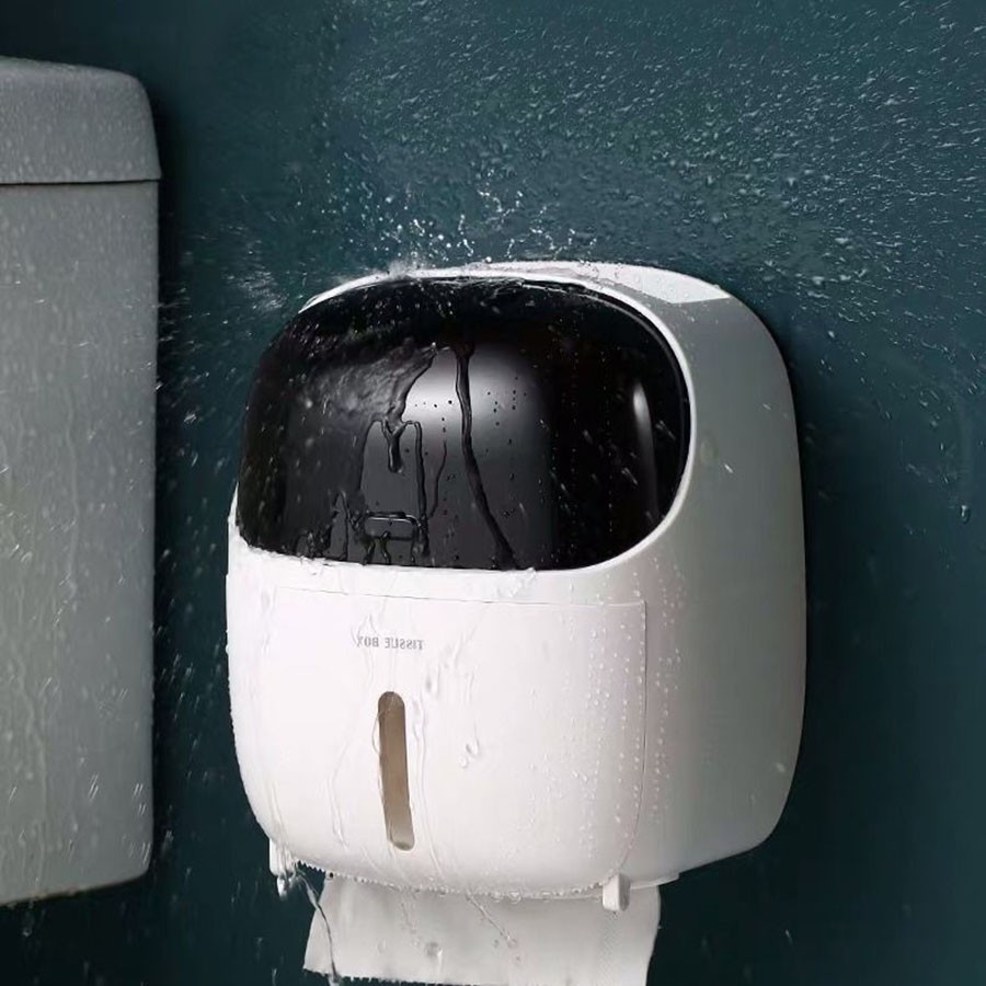 [VS04] Hộp giấy vệ sinh 2 ngăn- Hộp đựng giấy đa năng nhà vệ sinh INOHA MẪU MỚI 1
