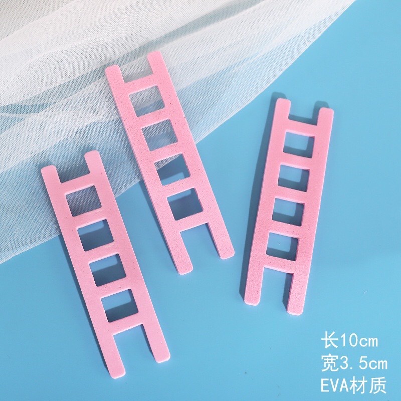 Phụ kiện bánh sinh nhật bánh kem - Set 3 chiếc thang xốp phụ kiện bánh sinh nhật