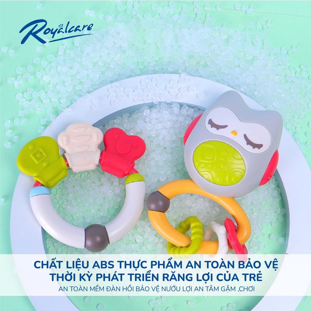 Hộp xúc xắc gặm nướu 8 món an toàn Royalcare 822-493-S8 màu sắc bắt mắt, âm thanh vui tai, thích thú cho bé