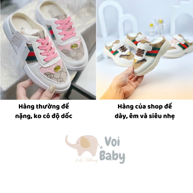 [RẺ VÔ ĐỊCH] Giày SỤC TRẺ EM GU CCI CHO BÉ TRAI, BÉ GÁI TỪ 3-10 tuổi mÃ GC102