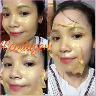 Mask collagen vàng 24k hồng sâm