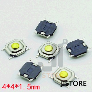 10 công tắc nút nhấn SMD 4 Chân 4x4x1.5/3mm 4 Pin SMD Chống Nước (4*4x1.5/3 Waterproof Tact Switch)