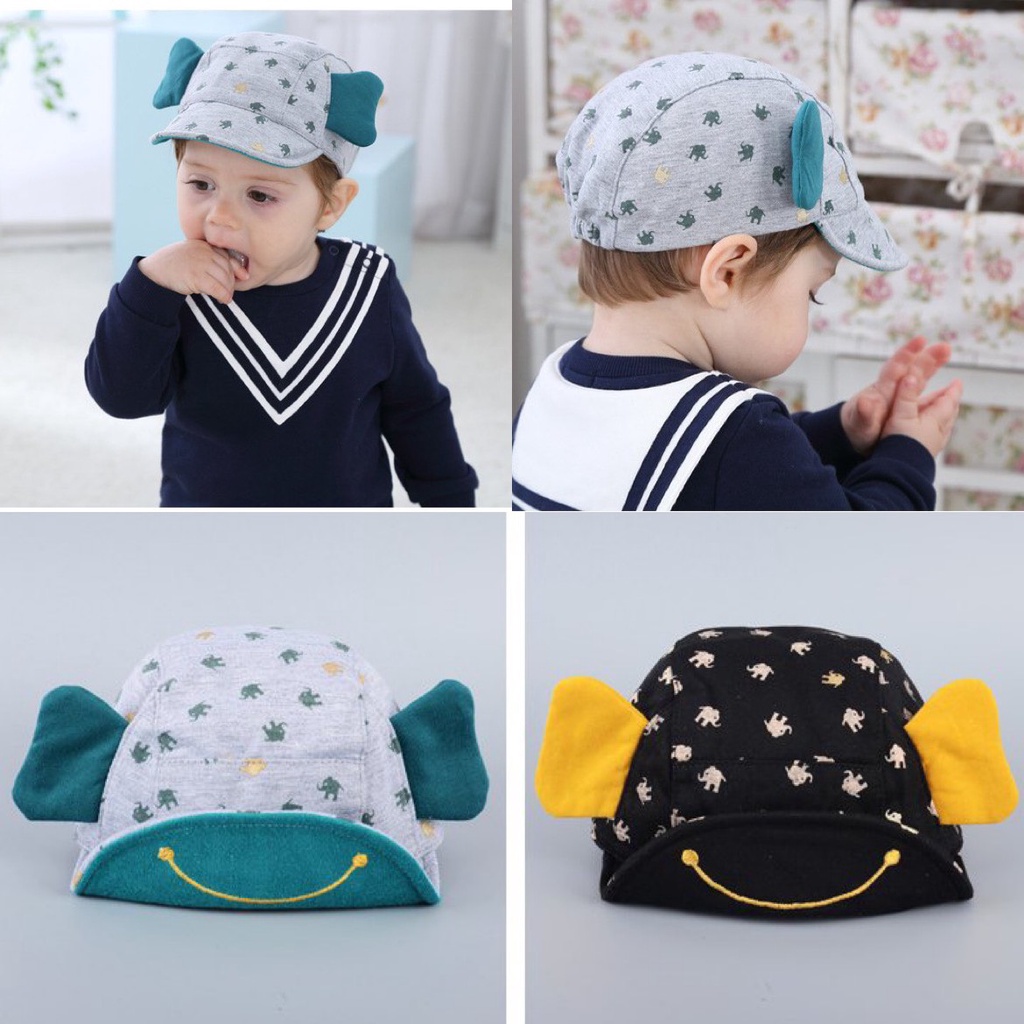 Nón kết hình tai voi cho bé yêu