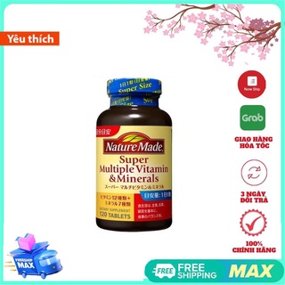 Vitamin tổng hợp và khoáng chất Nature Made Nhật 120 viên Super multiple vitamin minerals