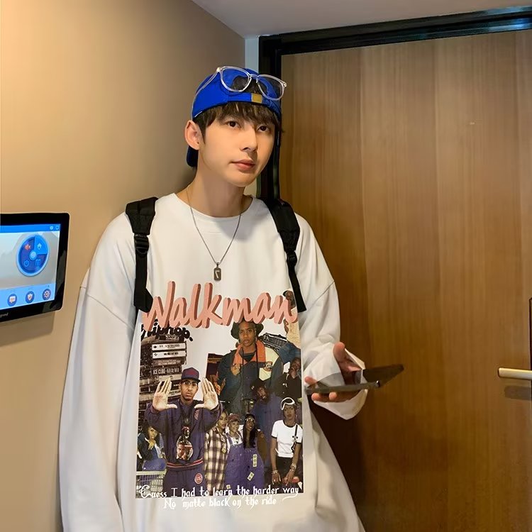 Áo Nỉ Chui Đầu Cỡ Lớn In Họa Tiết Hoạt Hình Phong Cách Nhật Bản Thời Trang Cho Nam [M-5XL]