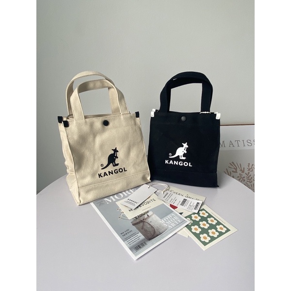 Túi tote vải canvas đeo chéo brand KANGOL