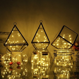 Đèn led đom đóm đèn fairy light trang trí dùng pin tiểu aa, đèn 3 mét 30 led