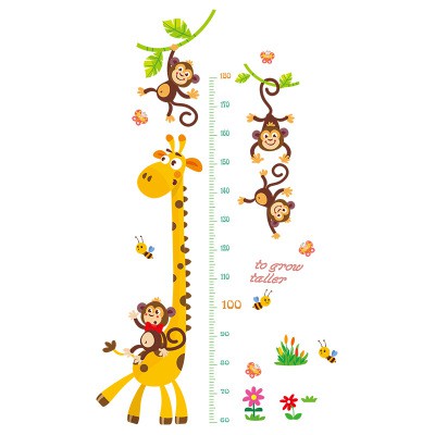 Sale !!! Decal Tranh Dán Tường Đo Chiều Cao Hươu Khỉ Cho Bé_Super Sale  (1341 ) | BigBuy360 - bigbuy360.vn