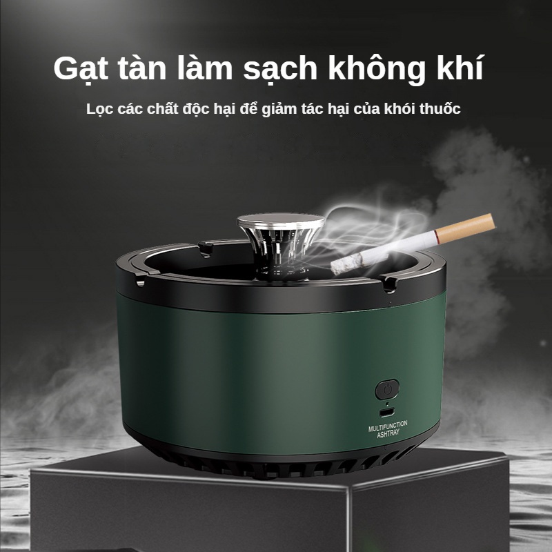 Gạt tàn thuốc đa năng có thể lọc không khí Lọc khói thuốc và phân hủy mùi Gạt tàn dầu thơm thông minh