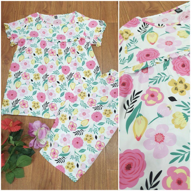 Giá buôn Bộ lanh nữ lửng mặc ở nhà,☘  dáng trẻ trung, chất mát, nhiều họa tiết mát, trẻ trung | BigBuy360 - bigbuy360.vn