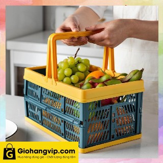 HW Giỏ Nhựa Đựng Đồ Đa Năng Có Thể Gấp Gọn Tiện Lợi