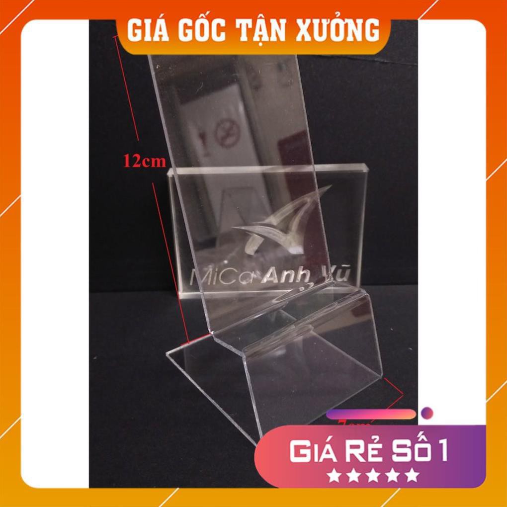 [Mica Việt Nam] [Giá Gốc Tận Xưởng] Combo 10 Kệ mica trong trưng bày điện thoại 7x12cm