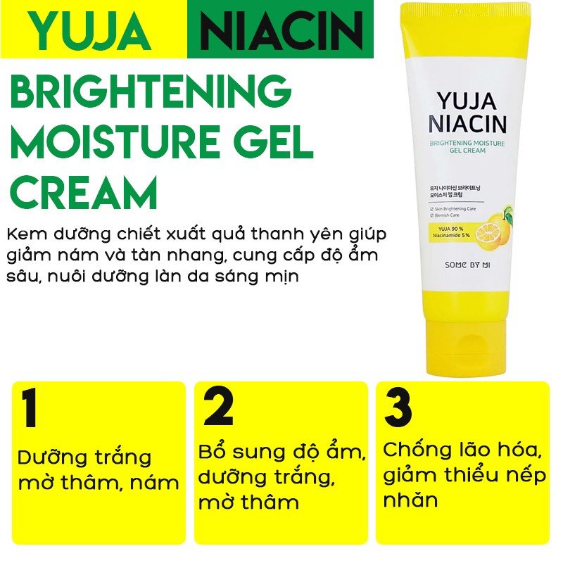 Kem dưỡng làm trắng da Some By Mi Yuja Niacin Brightening Moisture Gel Cream