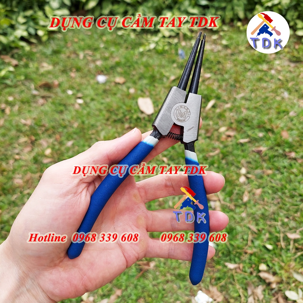 Kìm mở phe ngoài mũi thẳng 7&quot;/175mm B0022-07 chính hãng CMART