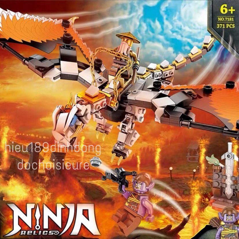 Lắp ráp Xếp hình not Lego Ninjago 7181 7182 7183 7184 : Các mẫu ninja phần 13