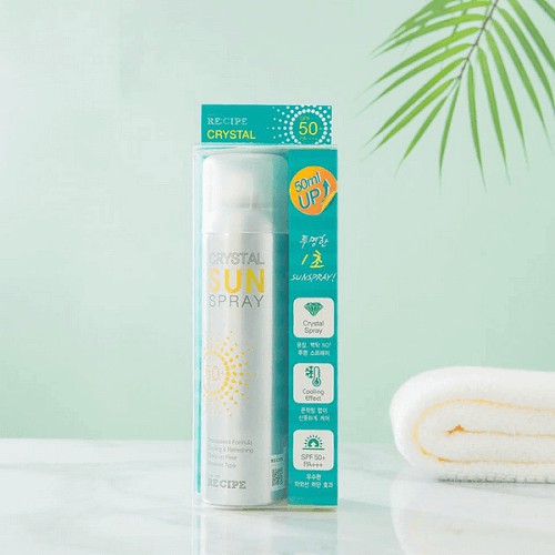 Xịt Chống Nắng Recipe Crystal Sun Spray SPF 50+ PA+++