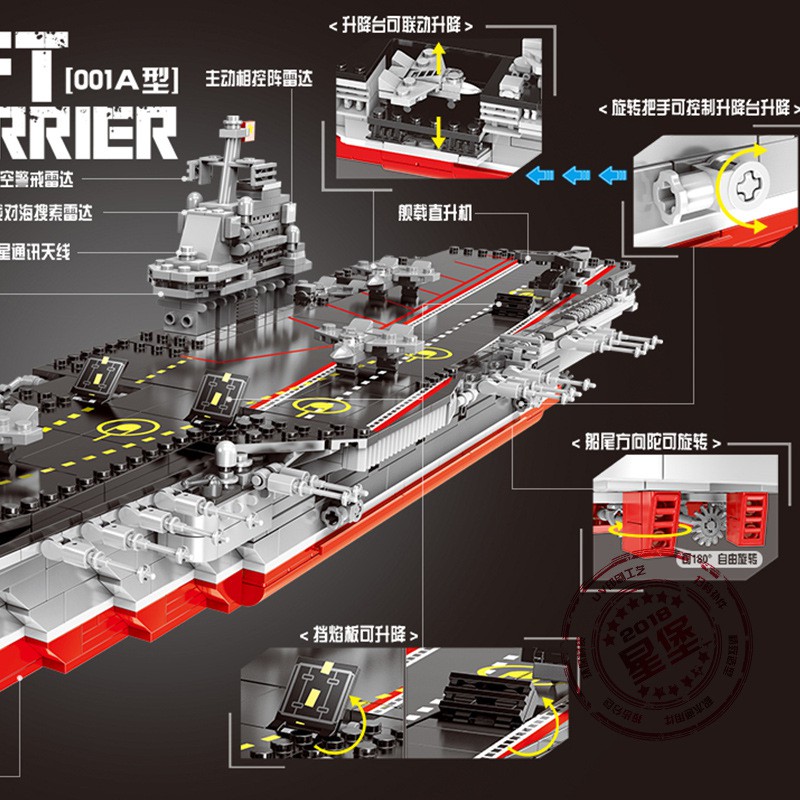 Bộ xếp hình tàu sân bay XINGBAO XB-06020 carmaxx