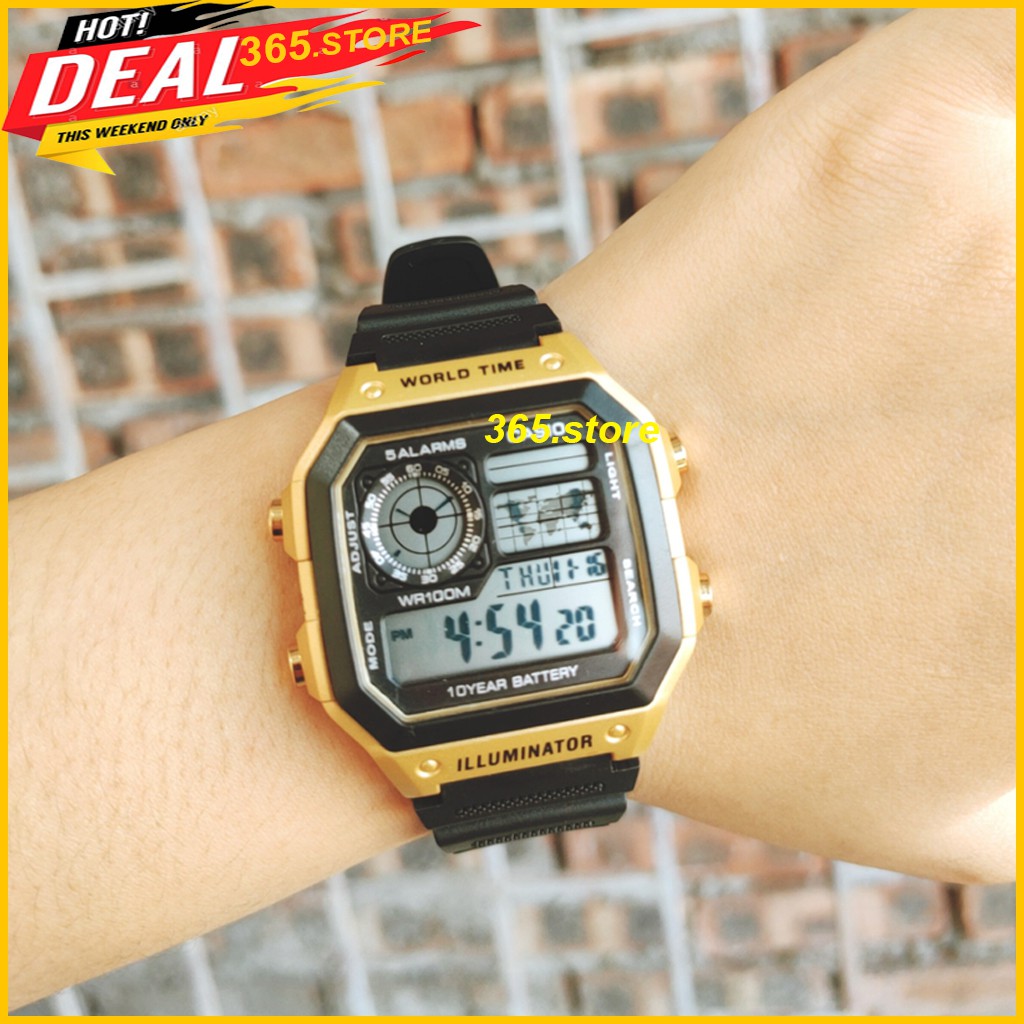 Đồng Hồ Nam Cassio AE-1200, Dây Thép Chống Rỉ, Máy Nhật Cao Cấp | BigBuy360 - bigbuy360.vn