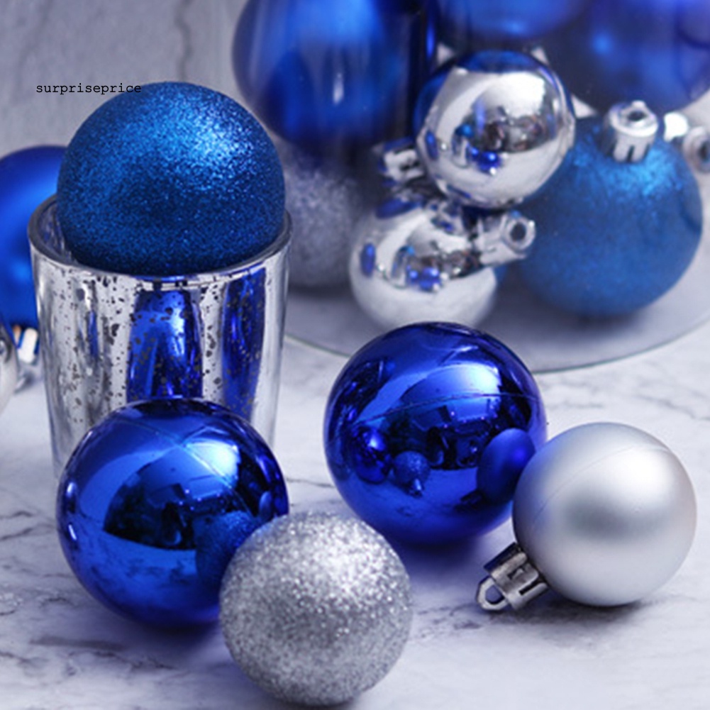Set 24 quả châu trang trí cây thông giáng sinh năm mới